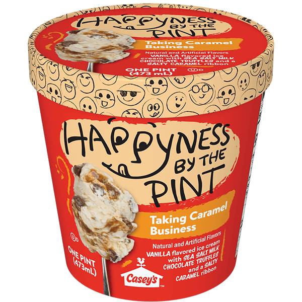 Happyness by the Pint® Taking Caramel Business Ice Cream 16oz