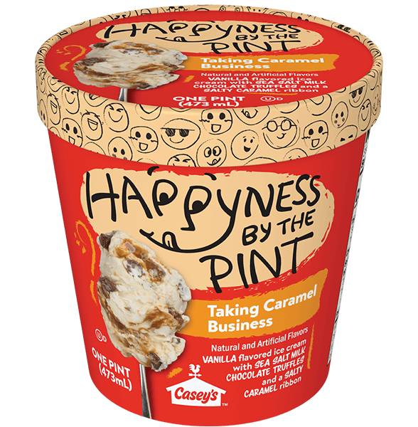 Happyness by the Pint® Taking Caramel Business Ice Cream 16oz