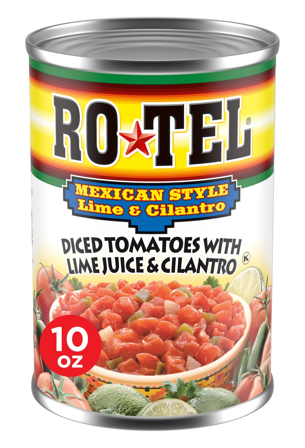 Ro-Tel Mexican Style Diced Tomatoes With Lime & Cilantro (10 oz)