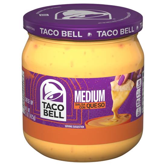 Taco Bell Medium Salsa Con Queso Jar