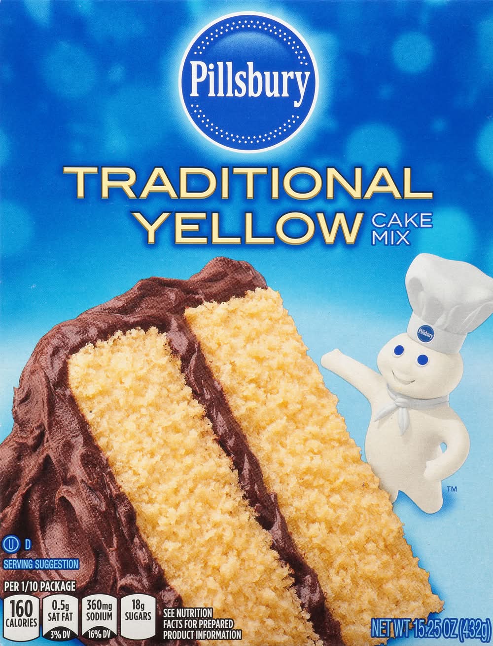 Pillsbury Traditional Yellow Cake Mix (15.3 oz)