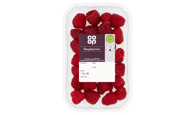 Co-op British Raspberries 150g