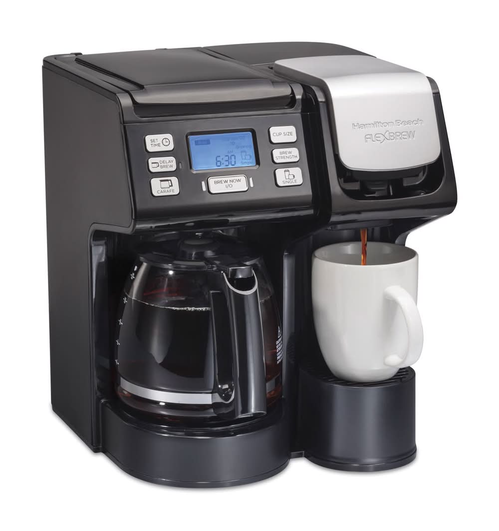 Hamilton Beach Flexbrew 12 Cups Black Coffee Maker