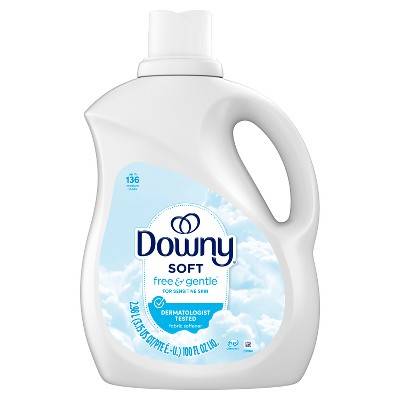 Downy Soft Free & Gentle Liquid Fabric Softener (100 fl oz)