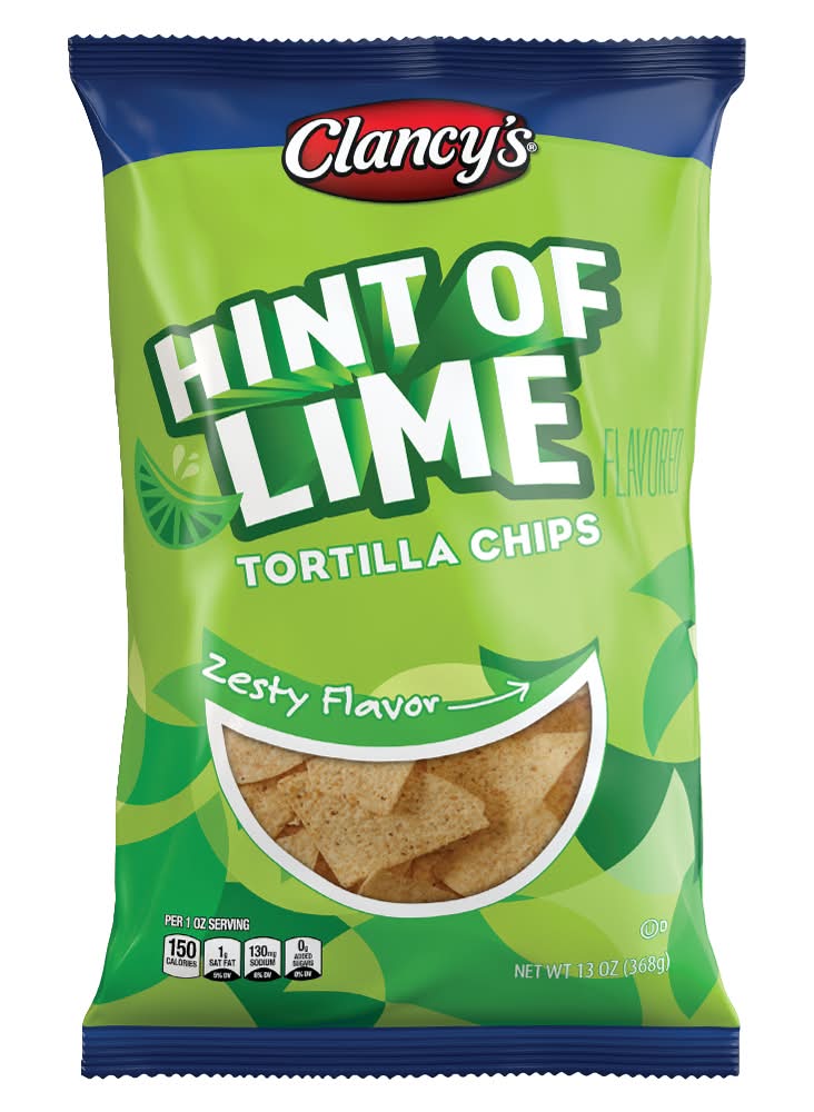 Clancy's Tortilla Chips, Hint Of Lime (13 oz)