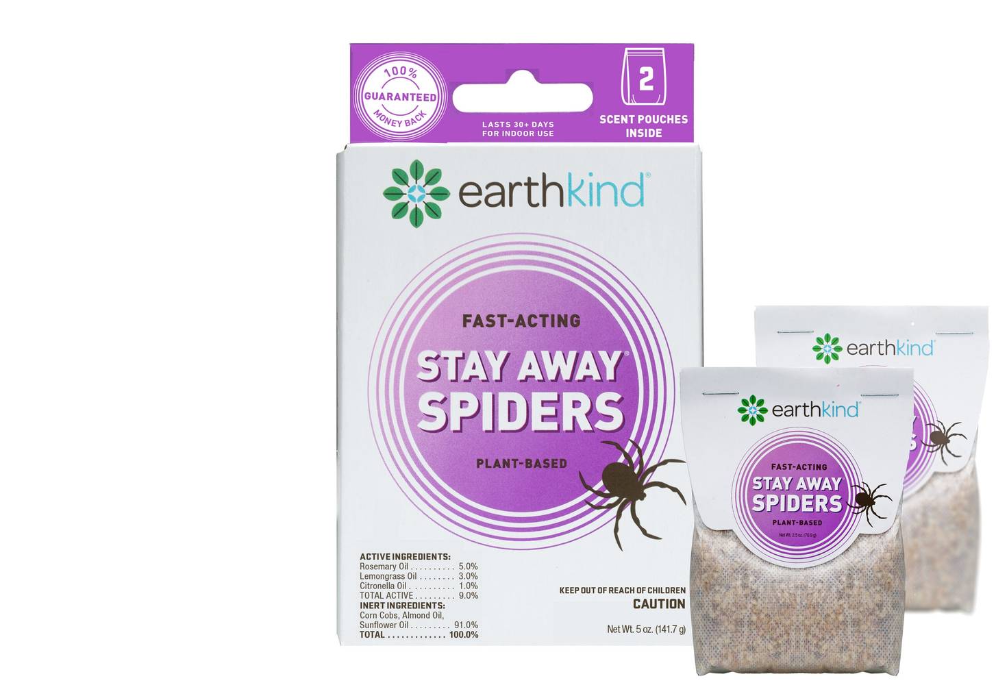 Stay Away 2-Count Spiders Lemon Home and Perimeter Indoor Pouch | SA2P32T8SPD