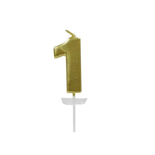 Gold Number Candle By Celebrate It