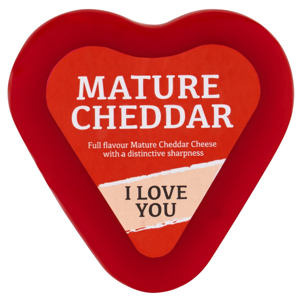 Bradburys Mature Cheddar Waxed Heart Truckle 200g