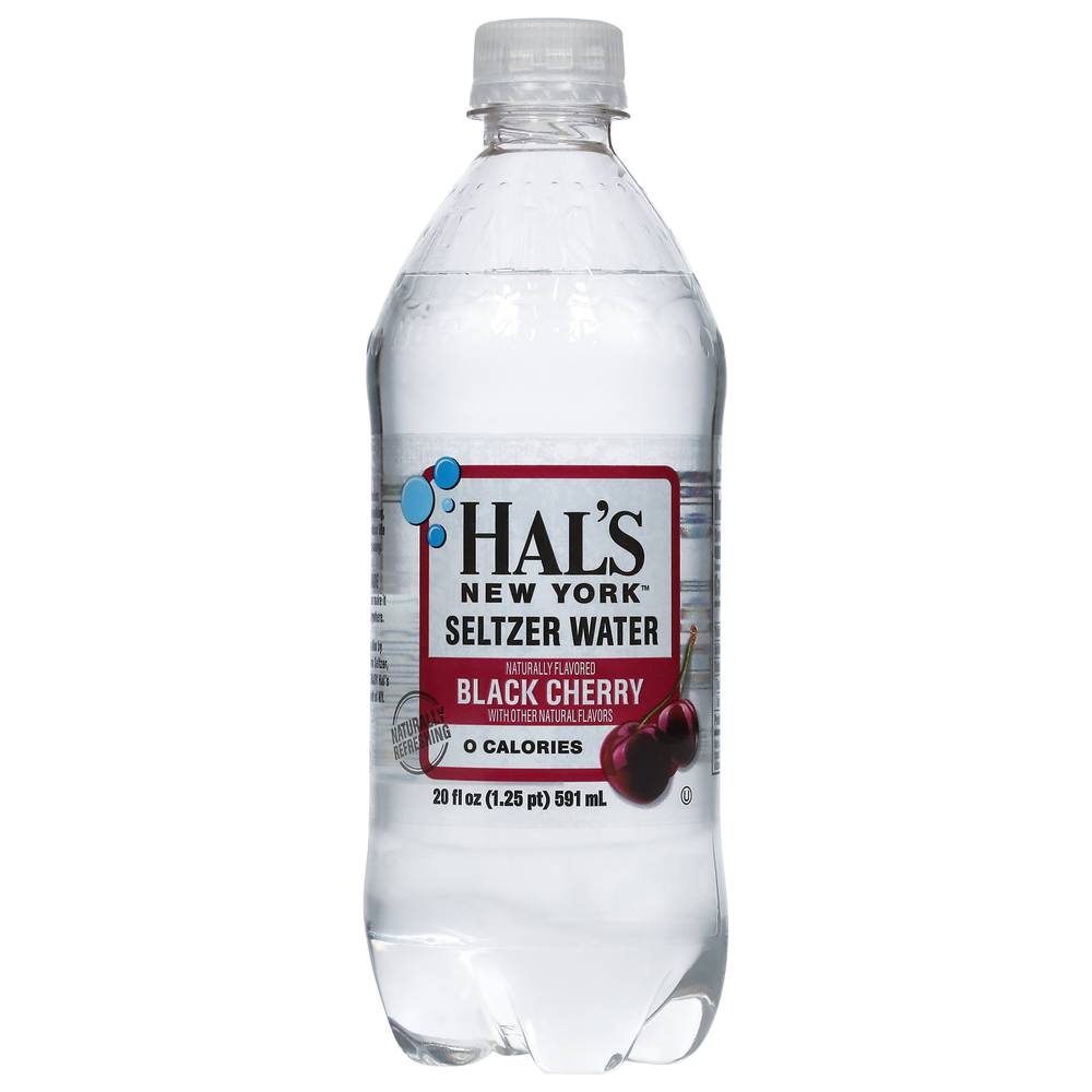 Hal's New York Seltzer Water, Black Cherry (20 fl oz)