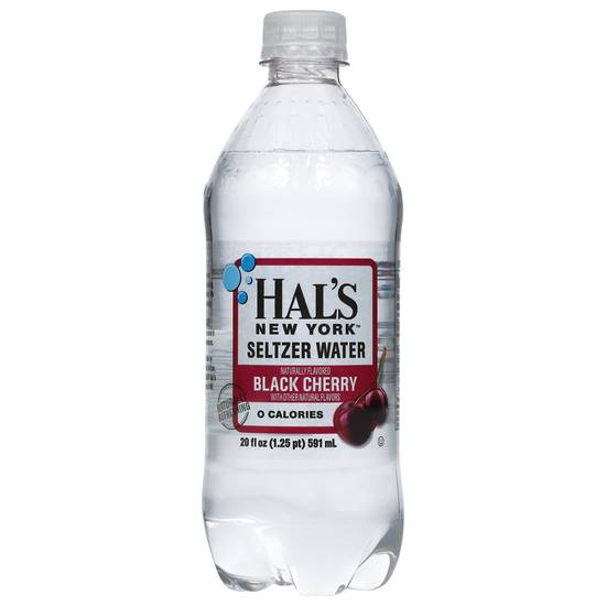 Hal's New York Black Cherry Seltzer Water (20 fl oz)