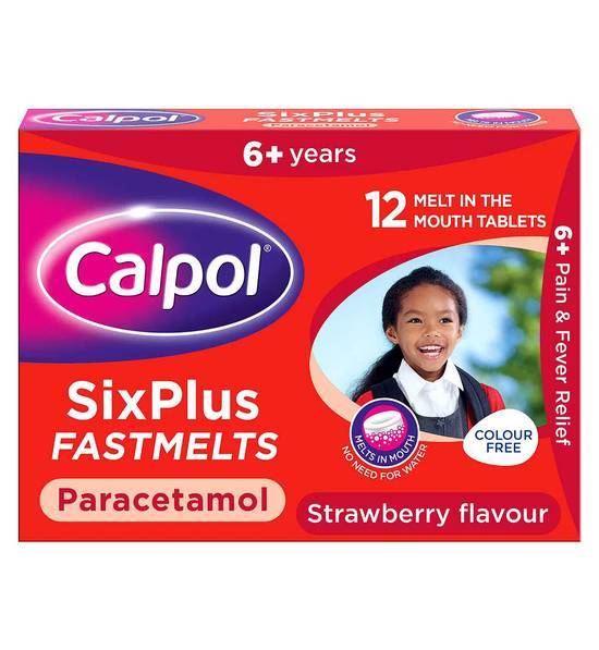 Calpol Six Plus Fastmelts 250mg Orodispersible Tablets - 12 Tablets