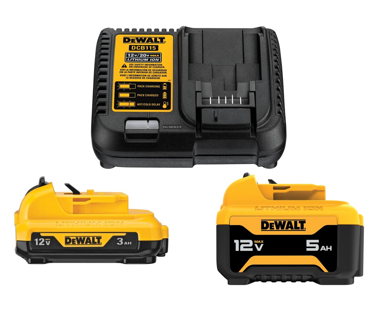 DeWalt 12 -Volt 2 -Pack Lithium-ion ( 3 Ah 5 Ah Battery and Charger )