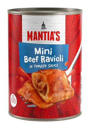 Mantia's Mini Beef Ravioli in Tomato Sauce (15 oz)