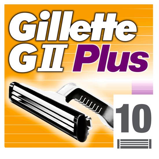 Gillette - Rasoir jetable g ii plus (10 pièces)