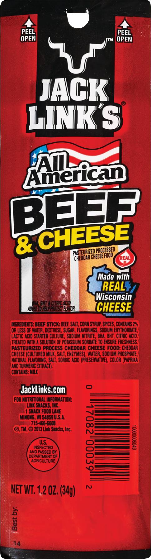 Jack Link's All American Beef & Cheese Twin Pack