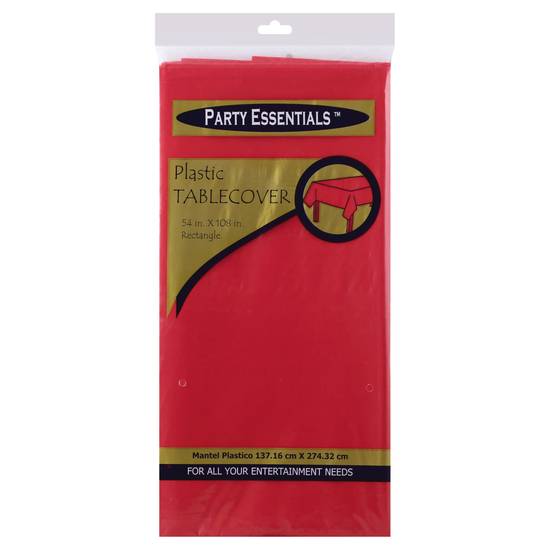 Party Essentials Plastic Tablecover (1 cover)
