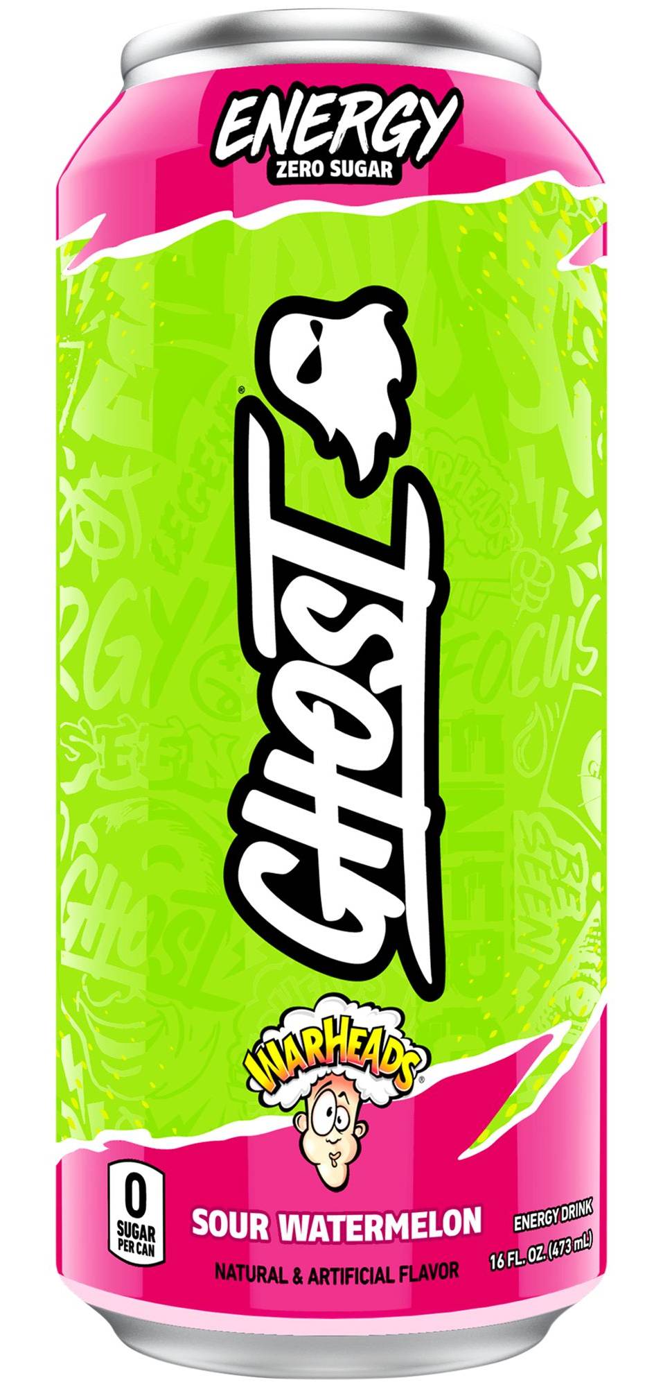 Ghost Energy Drink - Warheads Sour Watermelon (1 Drink)