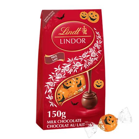 Lindor Halloween Sachet Lait "Citrouille" 150G