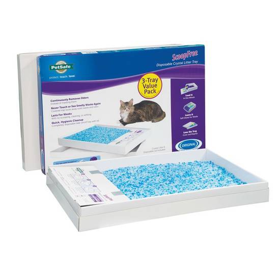 Scoopfree By Petsafe pack 3 Blue Crystal Litter Tray Refills ( large)