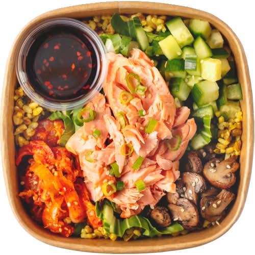 Sprouts Farmers Market Garlic Sesame Salmon Bowl