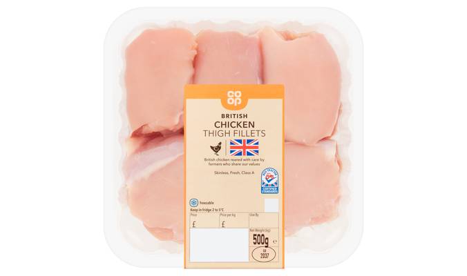Co-op British Chicken Thigh Fillets 500g