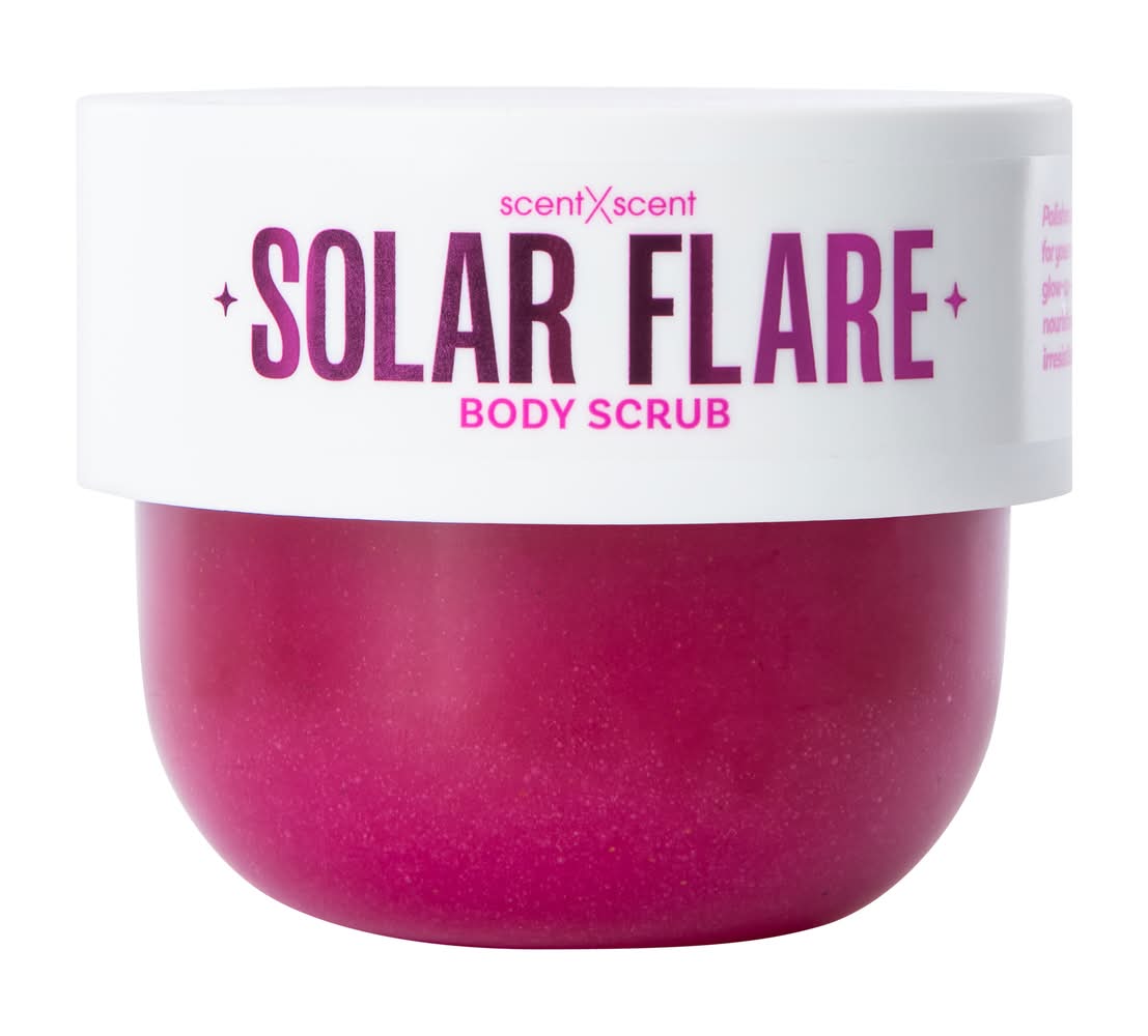 Solar Flare Sunset Samba Body Scrub 13oz Tropical Flowers, Coconut Milk & Pink Sands