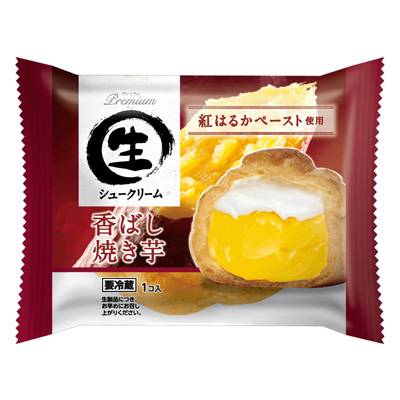 オランジェ　プレミアム生シュークリーム　香ばし焼き芋　１個