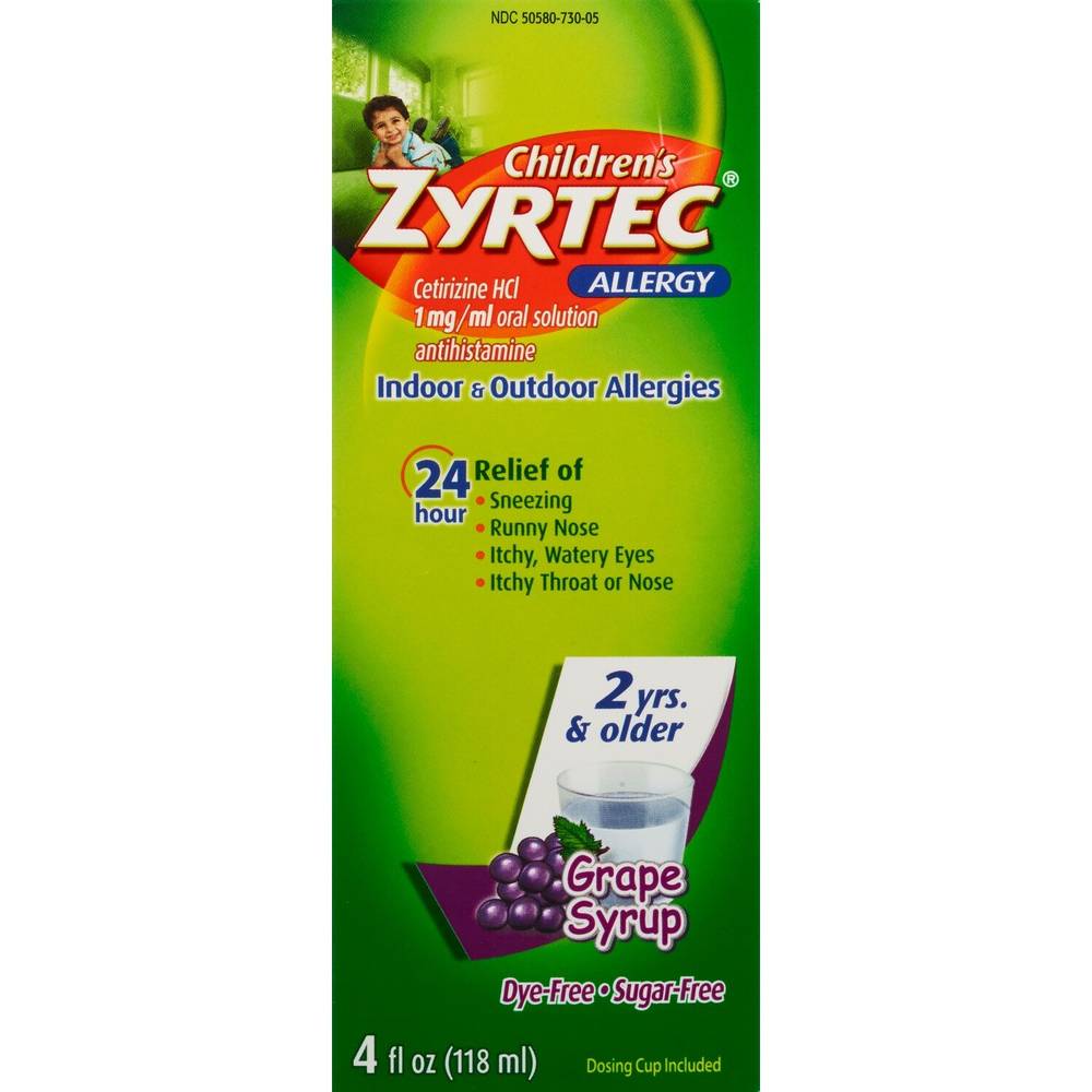 Children's Zyrtec Allergy Syrup