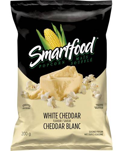 Smartfood maïs soufflé assaisonné - seasoned popcorn (cheddar blanc)