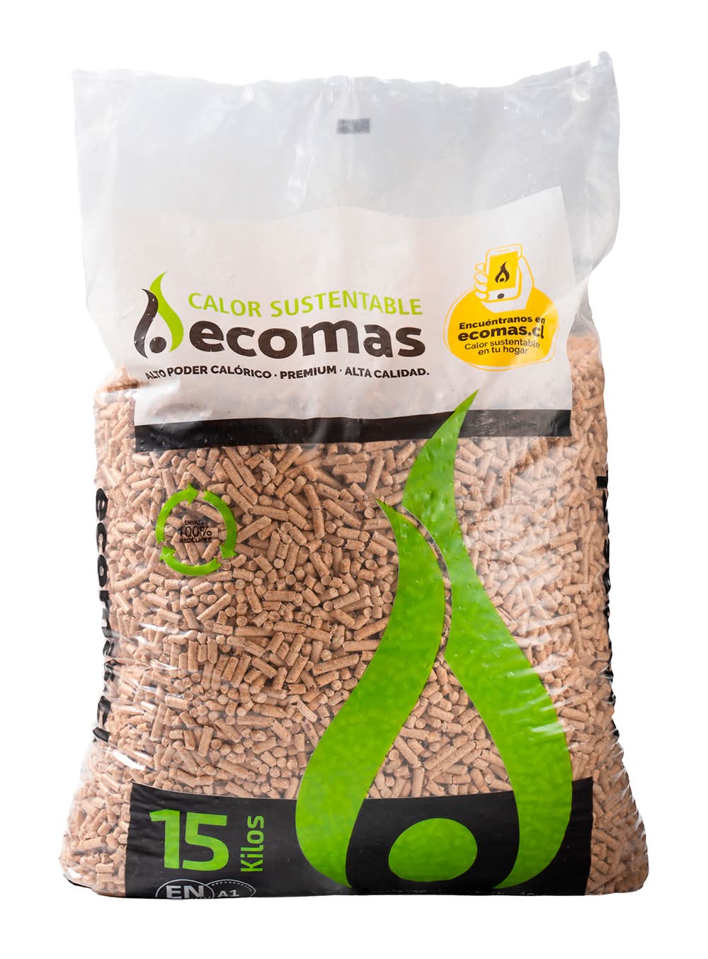 Ecomas · Pellet de madera (15 kg)