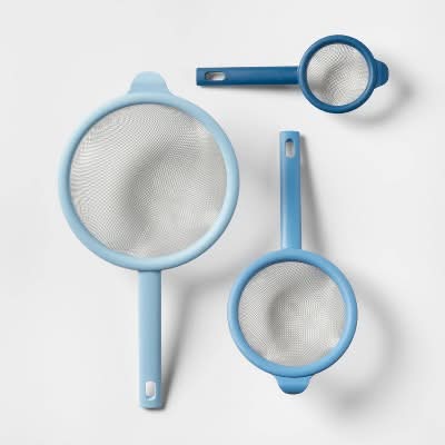 Room Essentials Strainer Set, Blue (3 ct)
