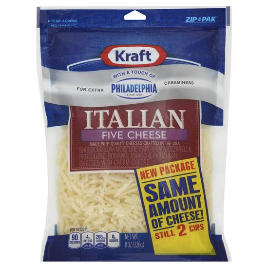 Kraft Italian Five Cheese Blend Shredded Cheese (8 oz)