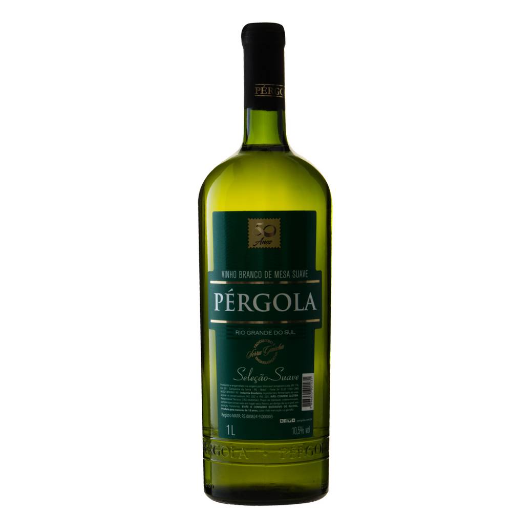 Vinícola campestre vinho branco suave nacional pérgola (1 l)