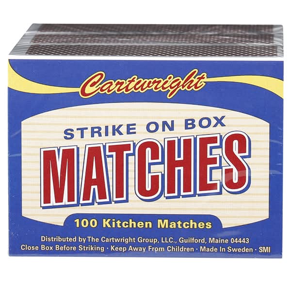 Cartwright Kitchen Matches Strike on Box (3 x 100 ct)