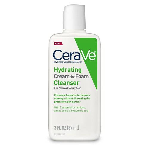 CeraVe Hydrating Cream-to-Foam Face Cleanser - 3.0 Fl Oz