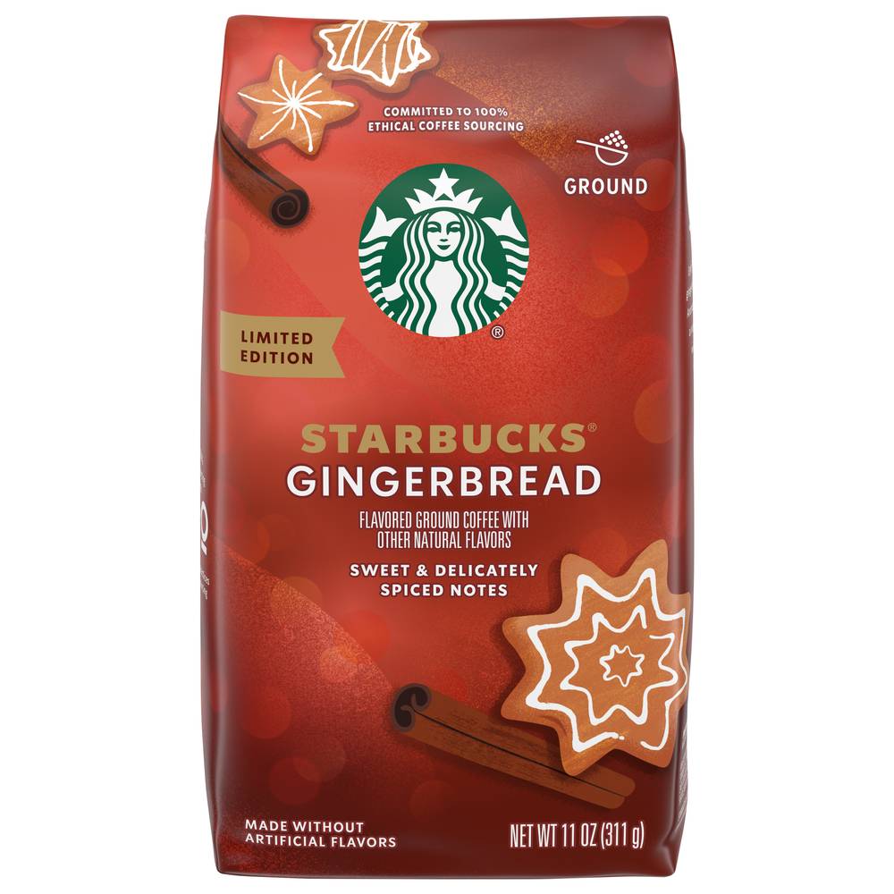 Starbucks Gingerbread Limited Edition Ground Coffee (11 oz)