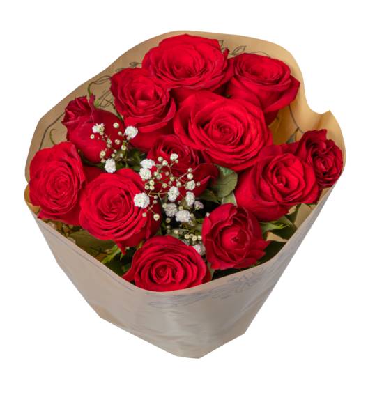 Floral Boutique bouquet rosas (12 tallos/Rojo)