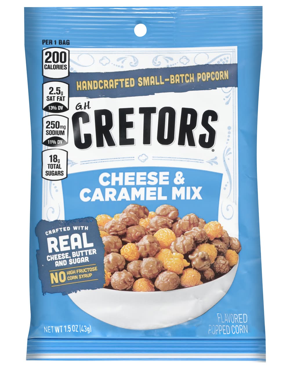 G.H. Cretors Cheese & Caramel the Mix Popped Corn (1.5 oz)
