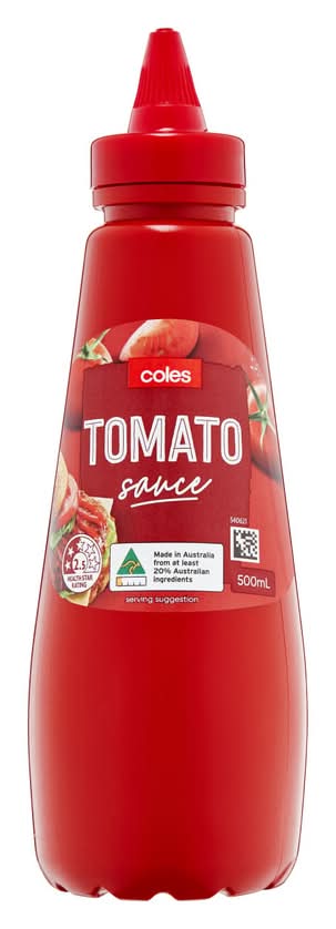 Coles Squeezy Tomato Sauce (500mL)