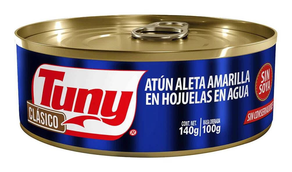 Tuny · Clásico atún aleta amarilla en agua (140 g)