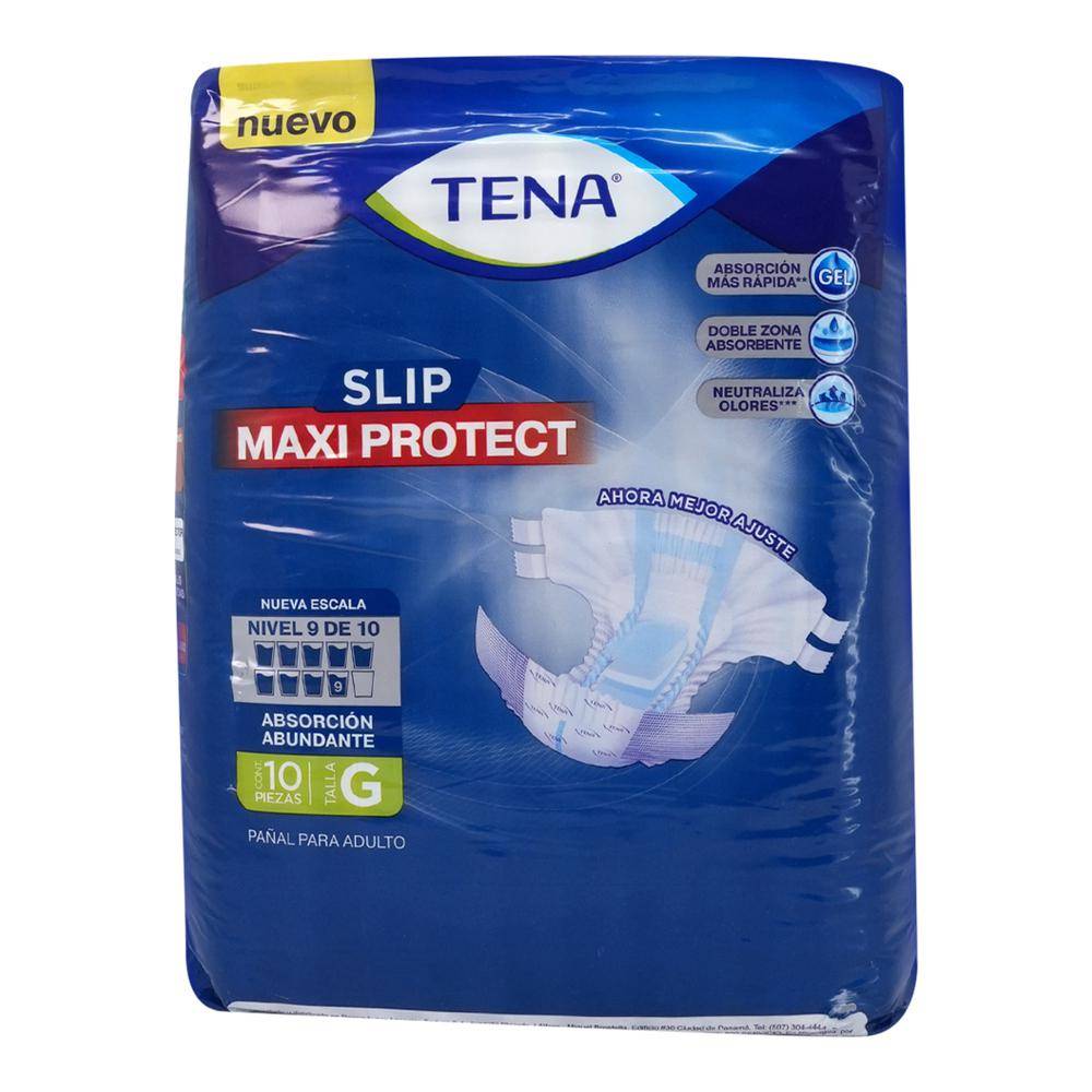 Tena protectores para incontinencia slip maxi protect g (paquete 10 piezas)