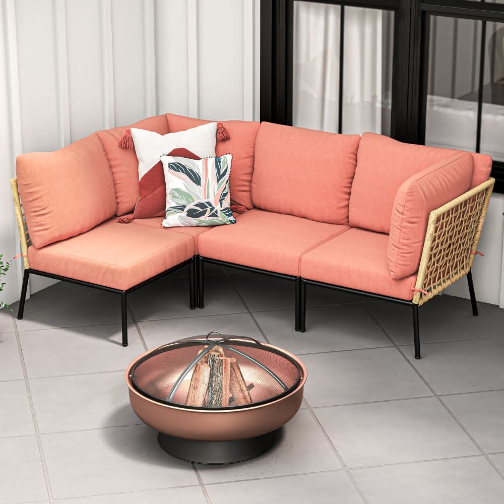 Origin 21 29.53-in W Steel Round Portable Wood-Burning Fire Pit