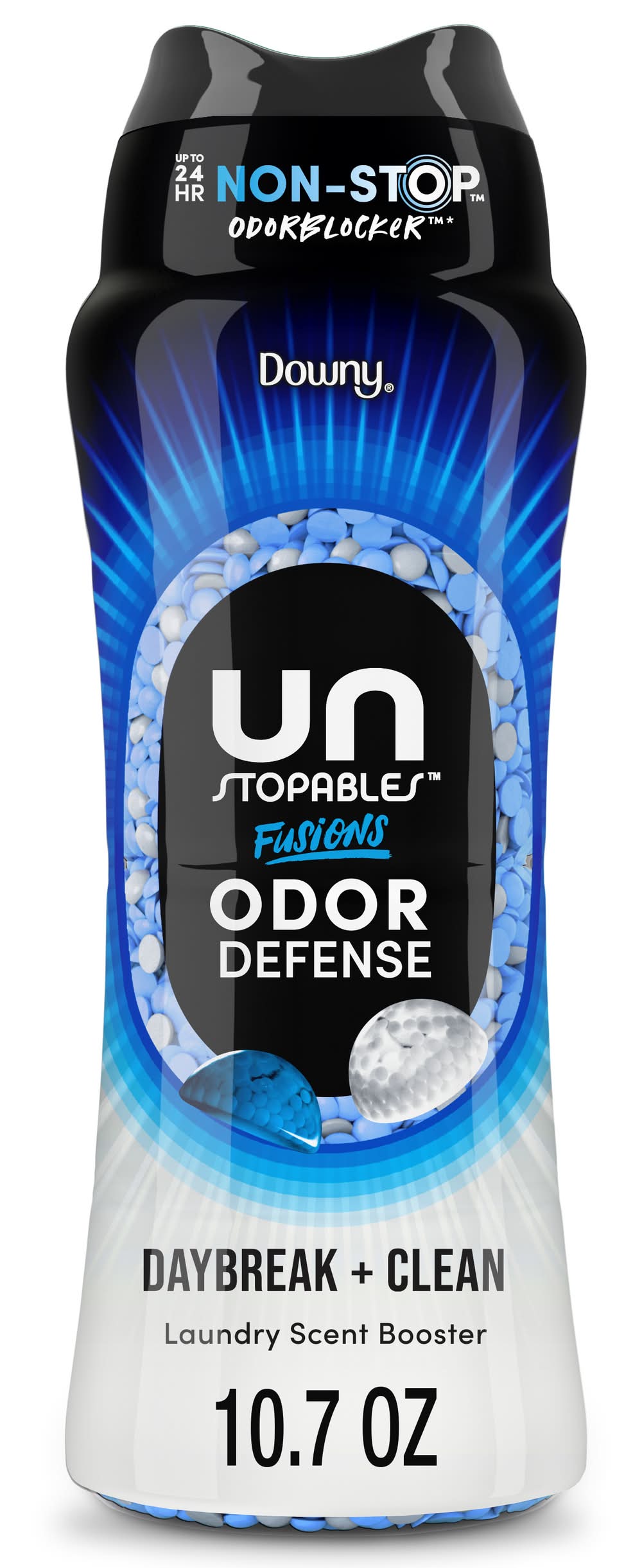 Downy Unstopables Fusions Odor Defense Laundry Booster Beads, Daybreak-Clean (10.7 oz)