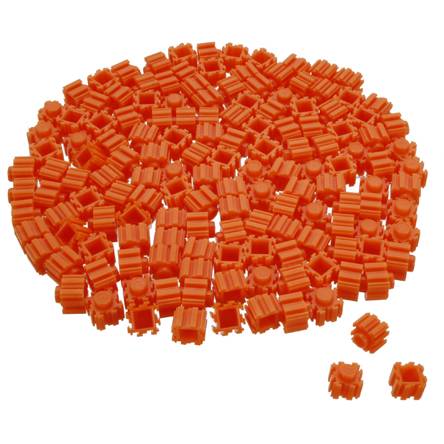 Block 3d fino 9x11mm - naranja ((aprox 150pz))