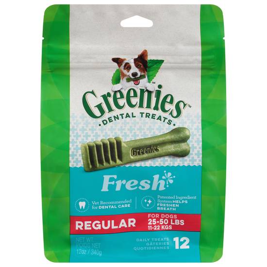 Greenies Regular Fresh Dental Treats (12 ct )