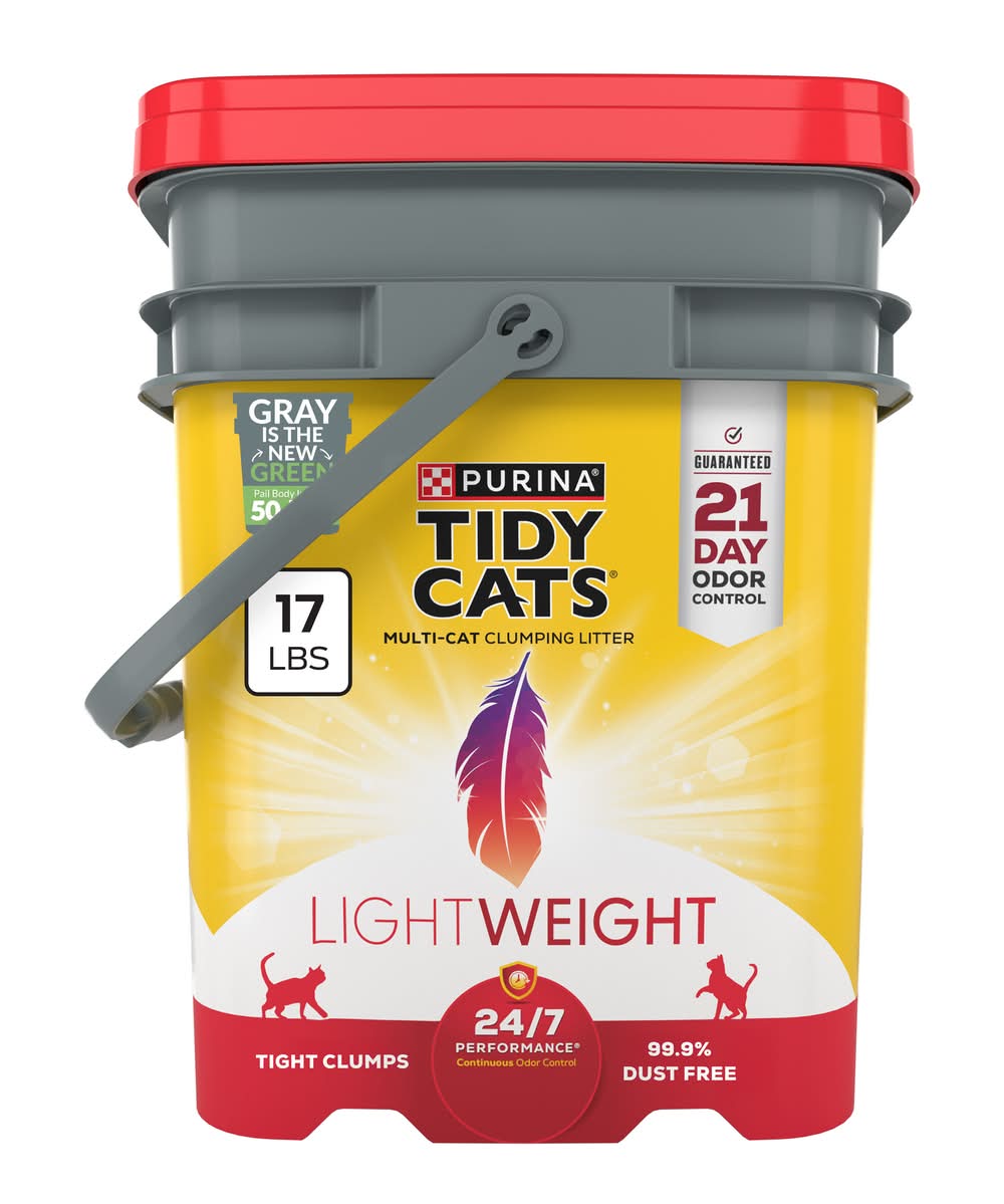 Purina Tidy Cats 24/7 Performance Light Weight Multi-Cat Clumping Litter 17 lb