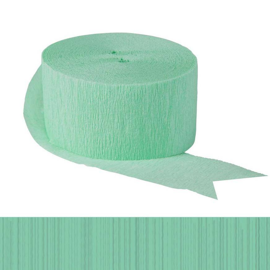 Party City Crepe Paper Streamer (mint green)