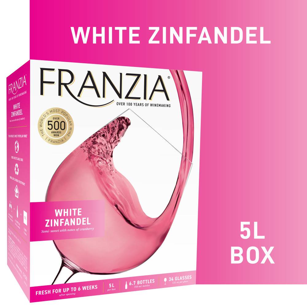 Franzia World Classics White Zinfandel Wine (5 L)