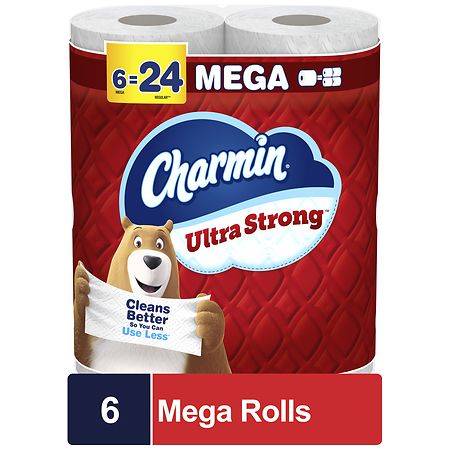 Charmin Ultra Strong Toilet Paper Mega Rolls (6 ct)