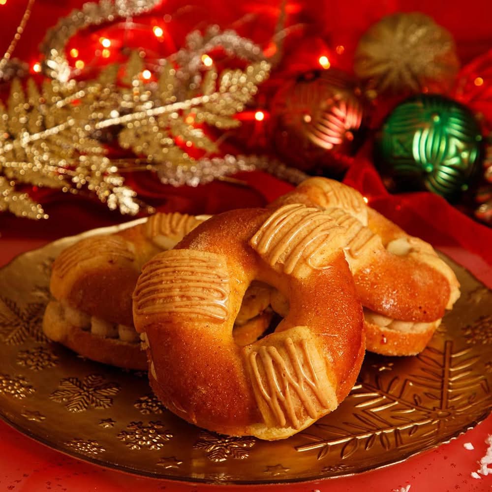 Mini rosca de reyes relleno chocolate